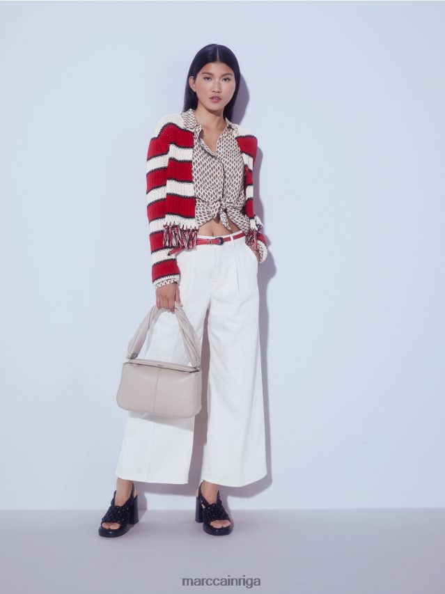 apģērbs krēms VRBHXD355 Marc Cain \"pārdomāt kopā\" ​​jaka