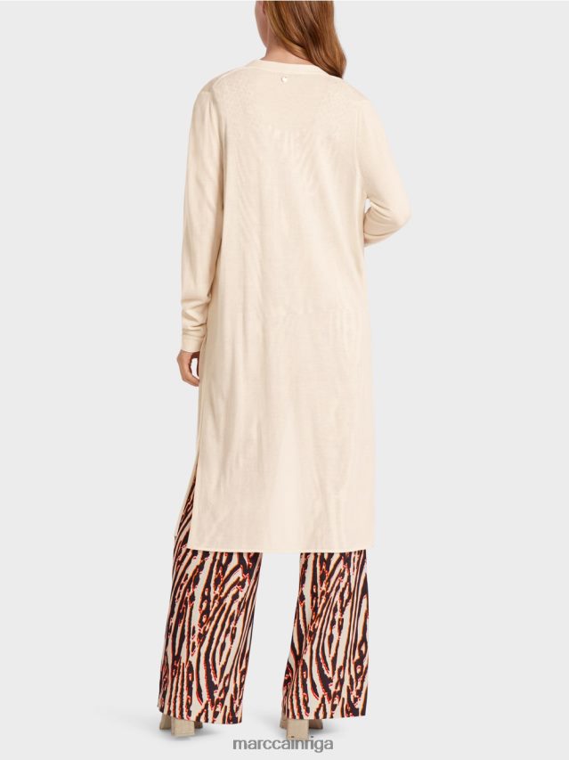 apģērbs krēms VRBHXD357 Marc Cain garš, smalka adīta jaka