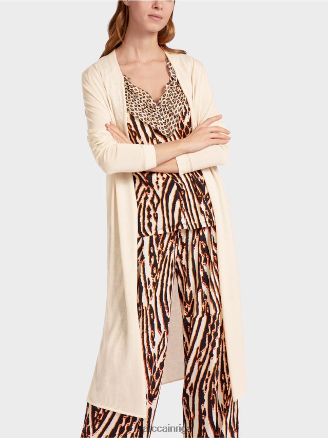 apģērbs krēms VRBHXD357 Marc Cain garš, smalka adīta jaka