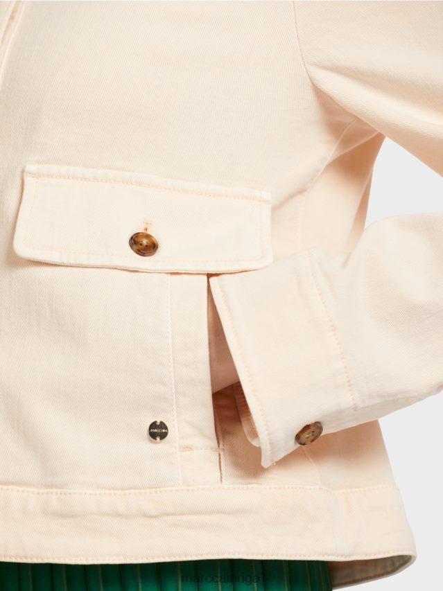 apģērbs krēms VRBHXD432 Marc Cain \"pārdomāt kopā\" ​​džinsa jaka