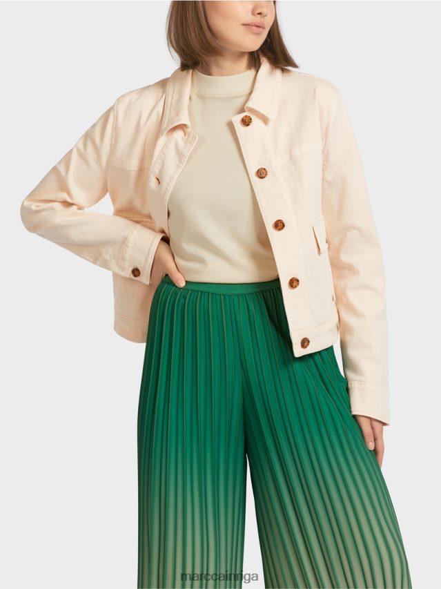 apģērbs krēms VRBHXD432 Marc Cain \"pārdomāt kopā\" ​​džinsa jaka