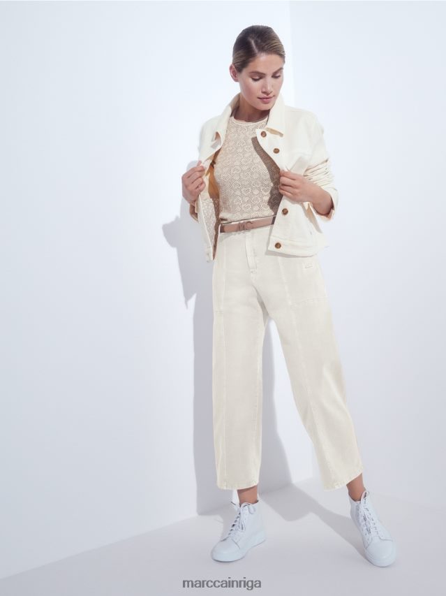apģērbs krēms VRBHXD432 Marc Cain \"pārdomāt kopā\" ​​džinsa jaka