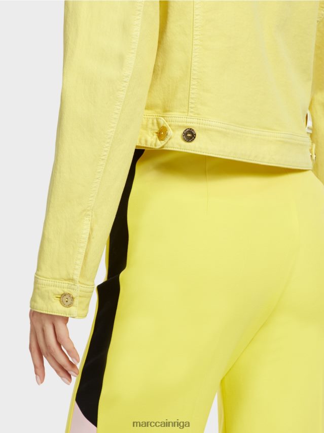 apģērbs mīksts citrons VRBHXD341 Marc Cain \"pārdomāt kopā\" ​​džinsa jaka