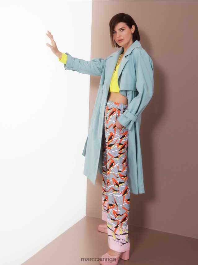 apģērbs mīksts citrons VRBHXD349 Marc Cain V veida kakla jaka \"pārdomājiet kopā\".