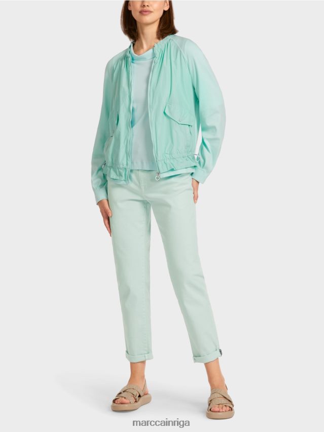 apģērbs mīksts jumta logs VRBHXD405 Marc Cain mīksta blūze no smalka rievota auduma