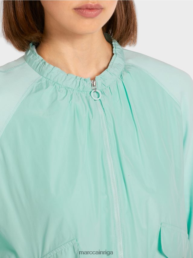 apģērbs mīksts jumta logs VRBHXD405 Marc Cain mīksta blūze no smalka rievota auduma