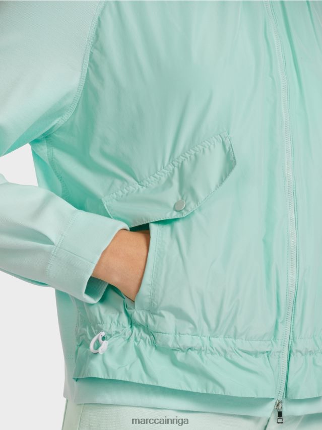 apģērbs mīksts jumta logs VRBHXD405 Marc Cain mīksta blūze no smalka rievota auduma