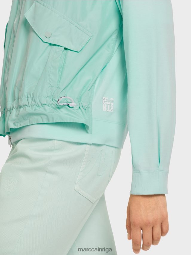 apģērbs mīksts jumta logs VRBHXD405 Marc Cain mīksta blūze no smalka rievota auduma