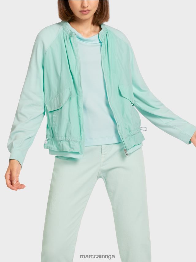 apģērbs mīksts jumta logs VRBHXD405 Marc Cain mīksta blūze no smalka rievota auduma