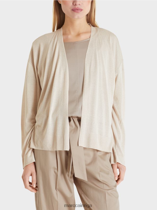 apģērbs mīksts pērļu melanžs VRBHXD403 Marc Cain jaka ar mirdzuma efektu