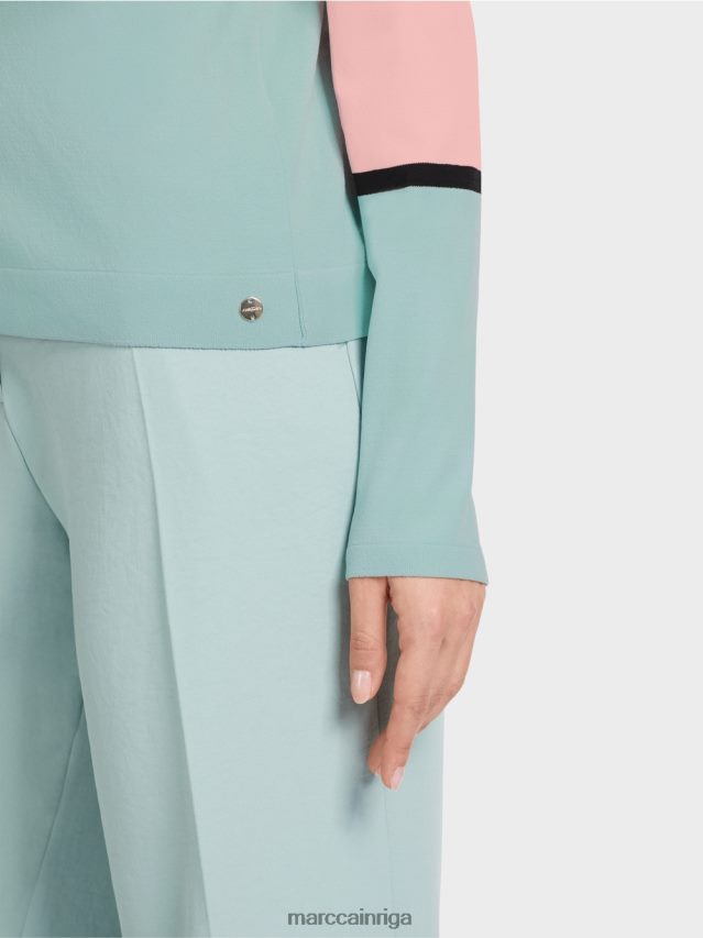 apģērbs mīksts pulveris rozā VRBHXD343 Marc Cain krāsains \"pārdomāt kopā\" ​​jaka