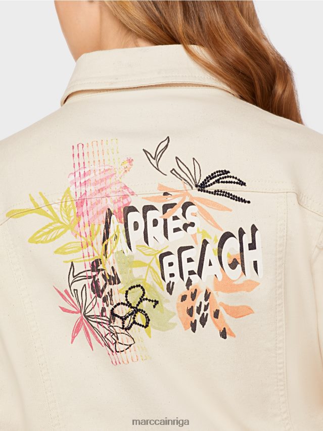 apģērbs mīksts veļa VRBHXD370 Marc Cain \"pārdomāt kopā\" ​​apdrukāta jaka