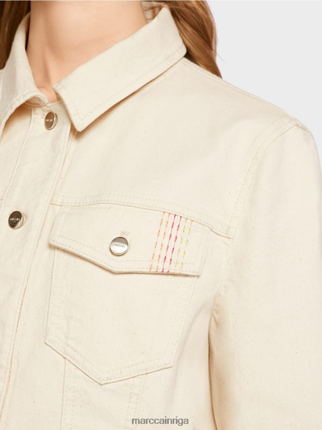 apģērbs mīksts veļa VRBHXD370 Marc Cain \"pārdomāt kopā\" ​​apdrukāta jaka