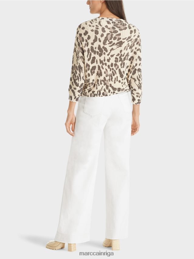 apģērbs maiga tuksneša taupe VRBHXD400 Marc Cain jaka adīta Vācijā