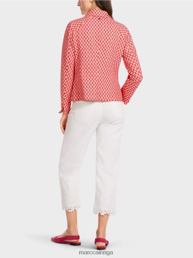 apģērbs mandarīns VRBHXD416 Marc Cain jaka ar punktveida rakstu