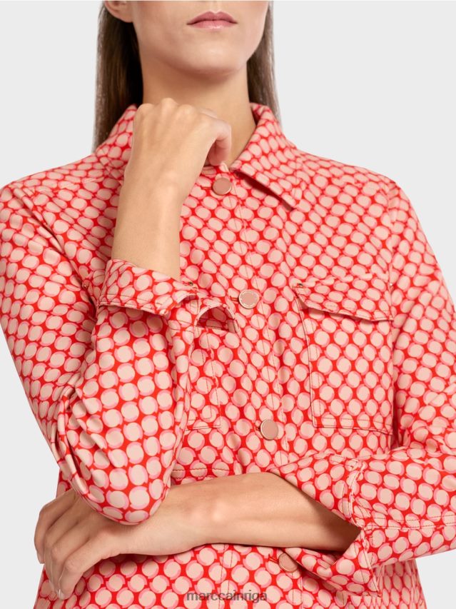 apģērbs mandarīns VRBHXD416 Marc Cain jaka ar punktveida rakstu