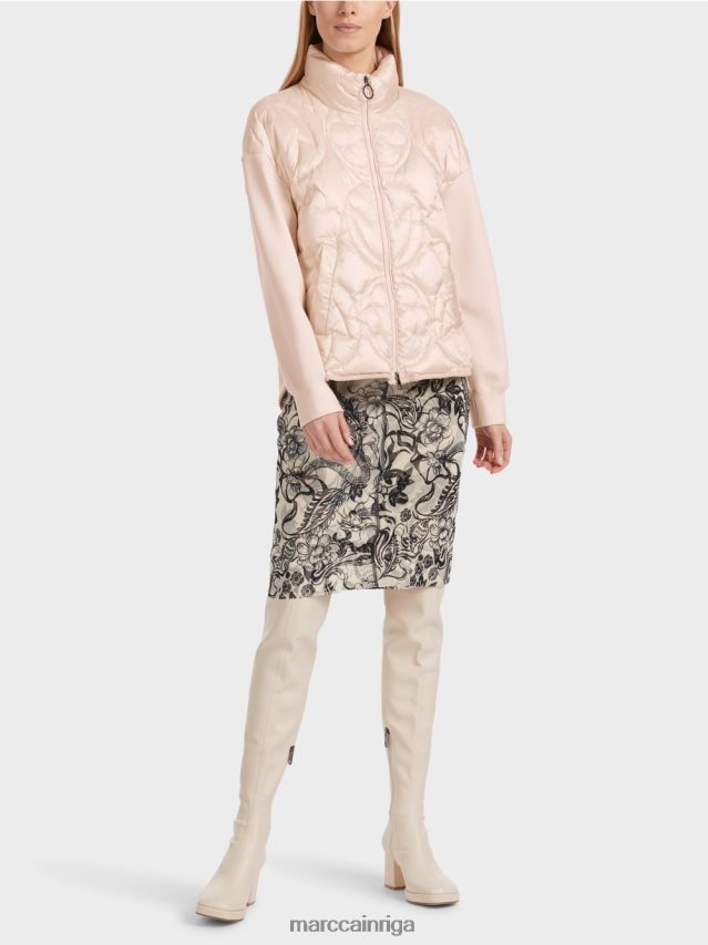 apģērbs mandeļu zieds VRBHXD304 Marc Cain polsterēta \"pārdomāt kopā\" ​​jaka