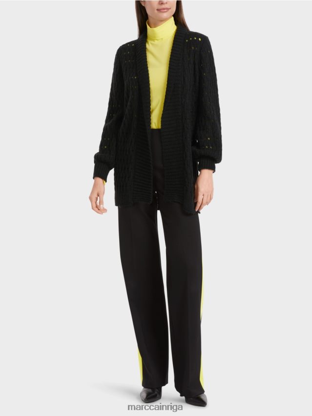 apģērbs melns VRBHXD346 Marc Cain jaka adīta Vācijā