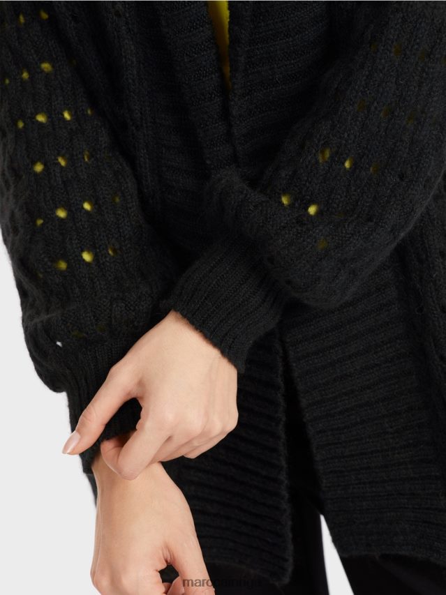 apģērbs melns VRBHXD346 Marc Cain jaka adīta Vācijā