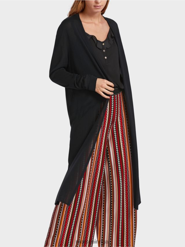 apģērbs melns VRBHXD360 Marc Cain garš, smalka adīta jaka