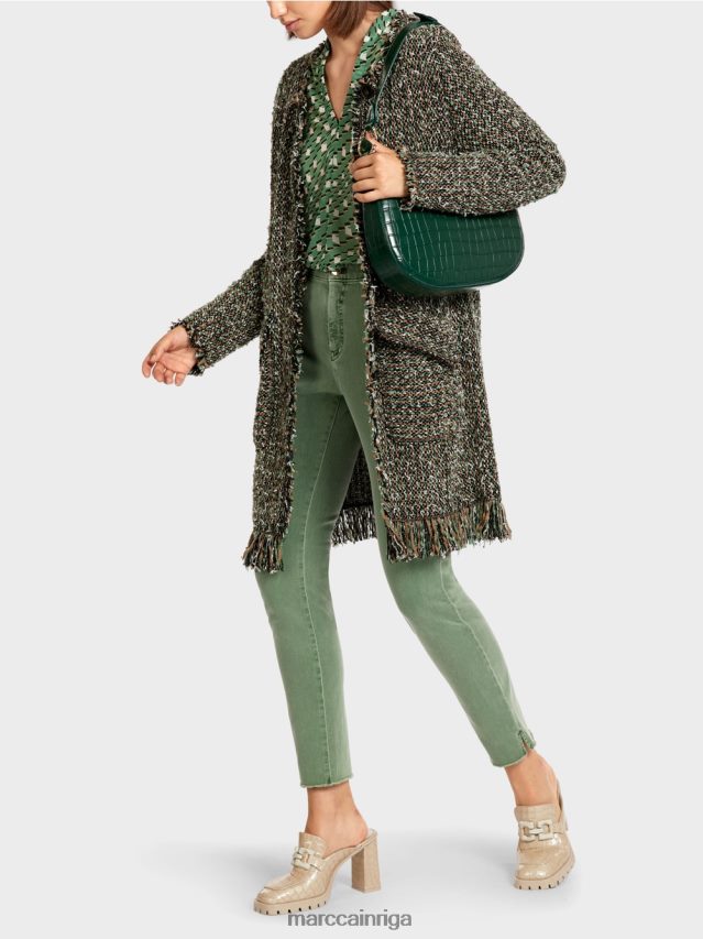 apģērbs melns VRBHXD434 Marc Cain jaka ar bārkstīm \"adīts Vācijā\"