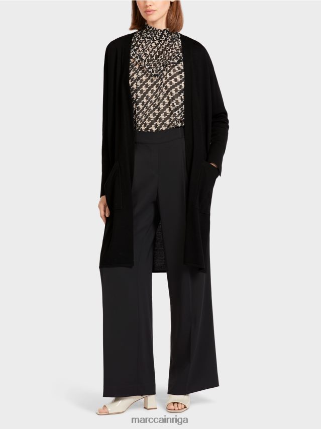 apģērbs melns VRBHXD438 Marc Cain atvērta jaka