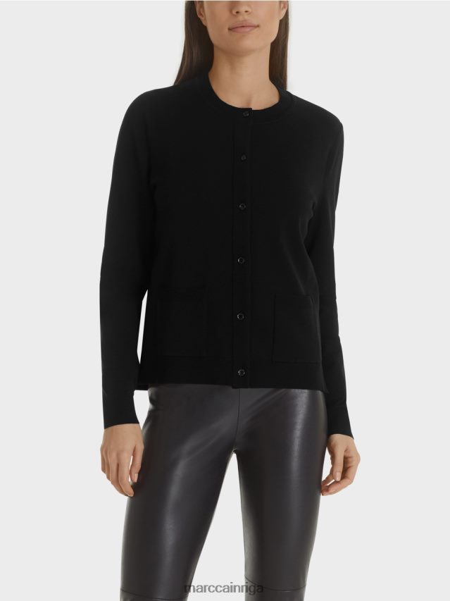 apģērbs melns VRBHXD450 Marc Cain jaka "pārdomājiet kopā"