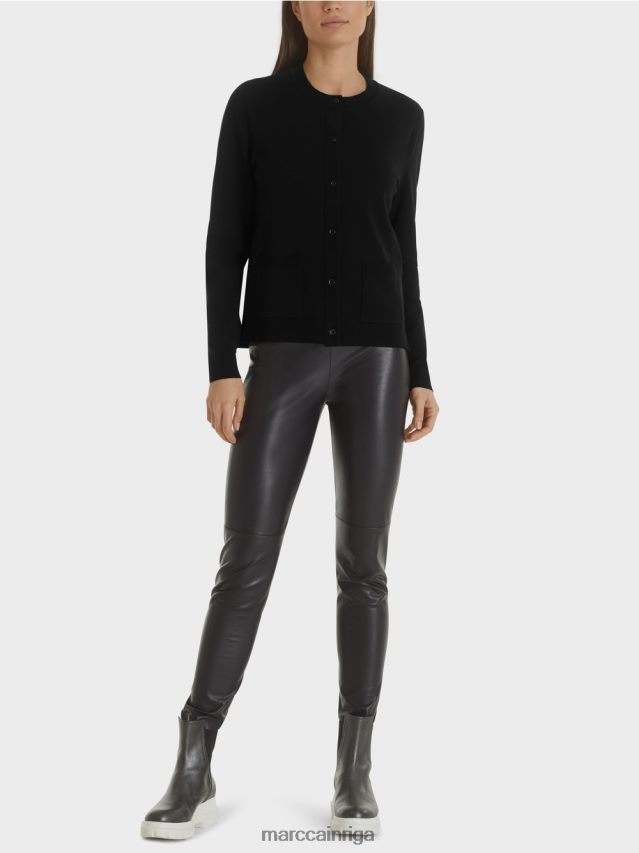 apģērbs melns VRBHXD450 Marc Cain jaka \"pārdomājiet kopā\"