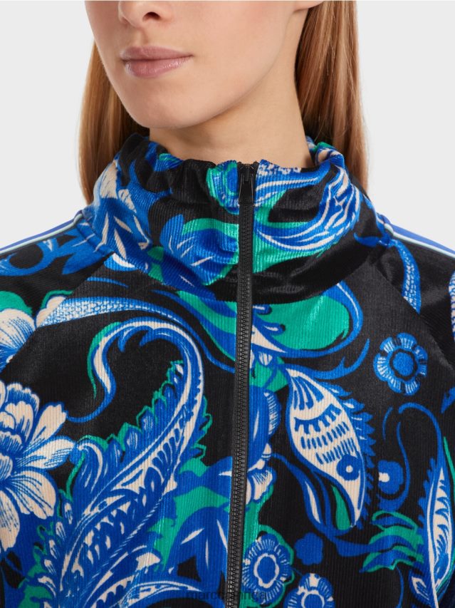 apģērbs pusnakts zils VRBHXD305 Marc Cain jaka no supermīksta mežģīņu samta