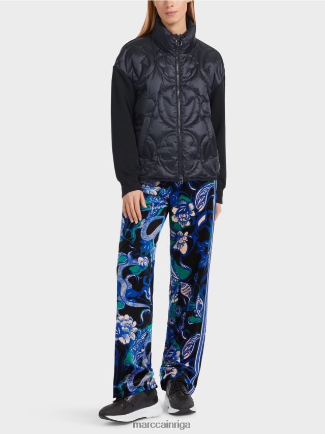 apģērbs pusnakts zils VRBHXD309 Marc Cain polsterēta \"pārdomāt kopā\" ​​jaka