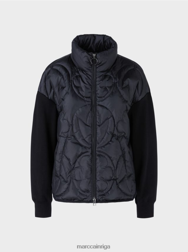 apģērbs pusnakts zils VRBHXD309 Marc Cain polsterēta \"pārdomāt kopā\" ​​jaka