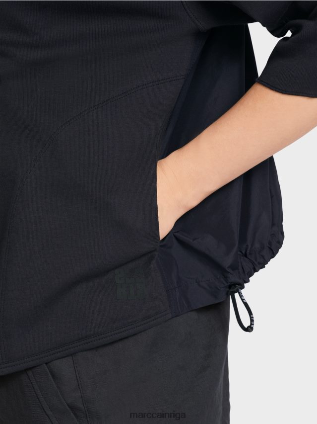 apģērbs pusnakts zils VRBHXD363 Marc Cain ikdienas jaka no auduma maisījuma