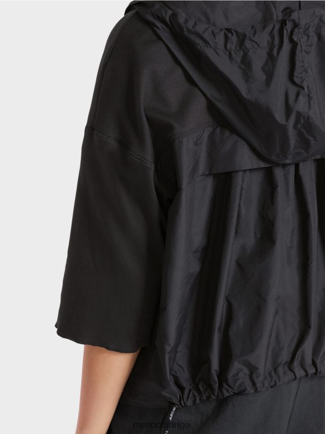 apģērbs pusnakts zils VRBHXD363 Marc Cain ikdienas jaka no auduma maisījuma