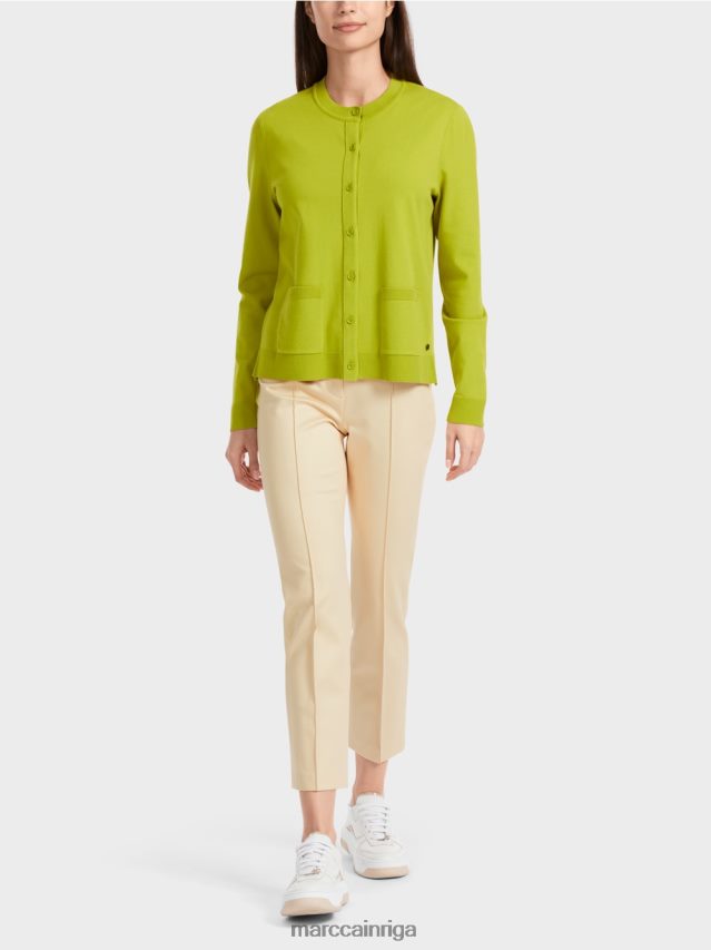 apģērbs spilgti olīvzaļš VRBHXD351 Marc Cain jaka "pārdomājiet kopā"