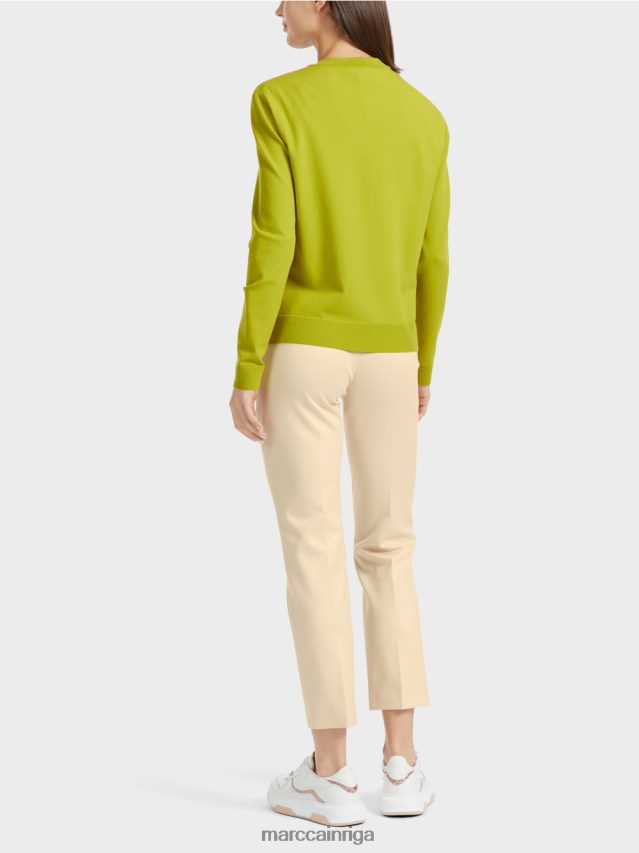 apģērbs spilgti olīvzaļš VRBHXD351 Marc Cain jaka \"pārdomājiet kopā\"