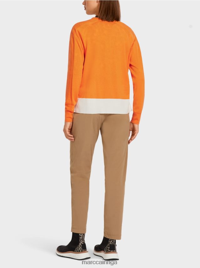 apģērbs spilgti oranža VRBHXD419 Marc Cain jaciņa ar raglāna piedurknēm