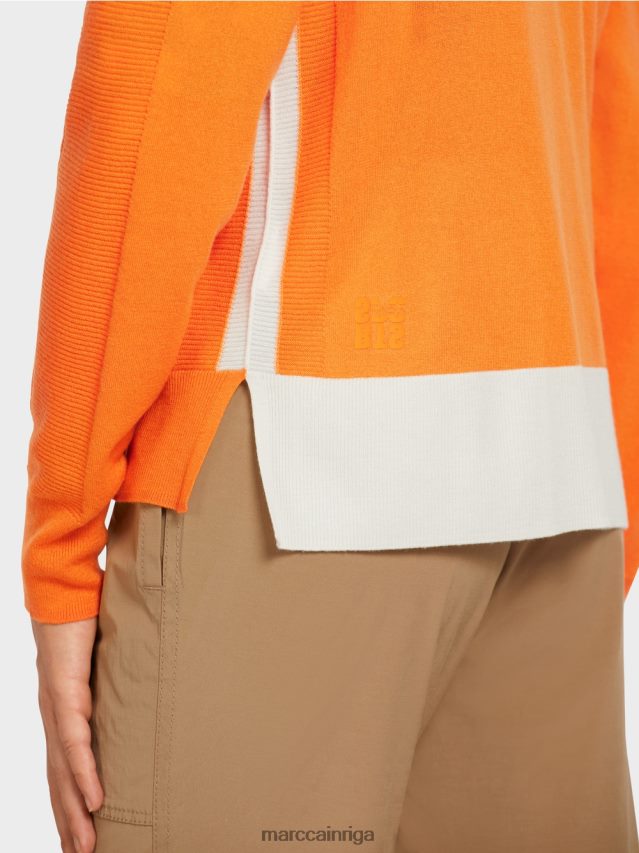 apģērbs spilgti oranža VRBHXD419 Marc Cain jaciņa ar raglāna piedurknēm