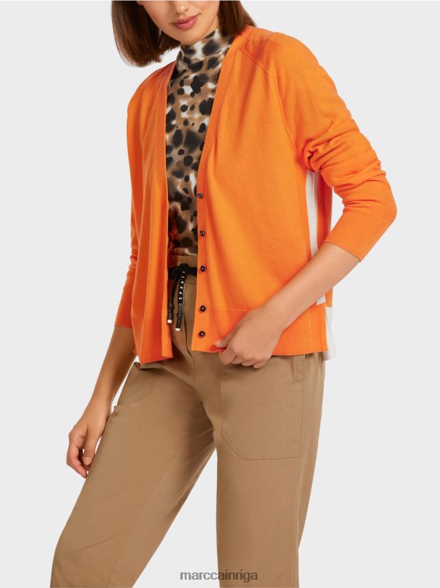 apģērbs spilgti oranža VRBHXD419 Marc Cain jaciņa ar raglāna piedurknēm