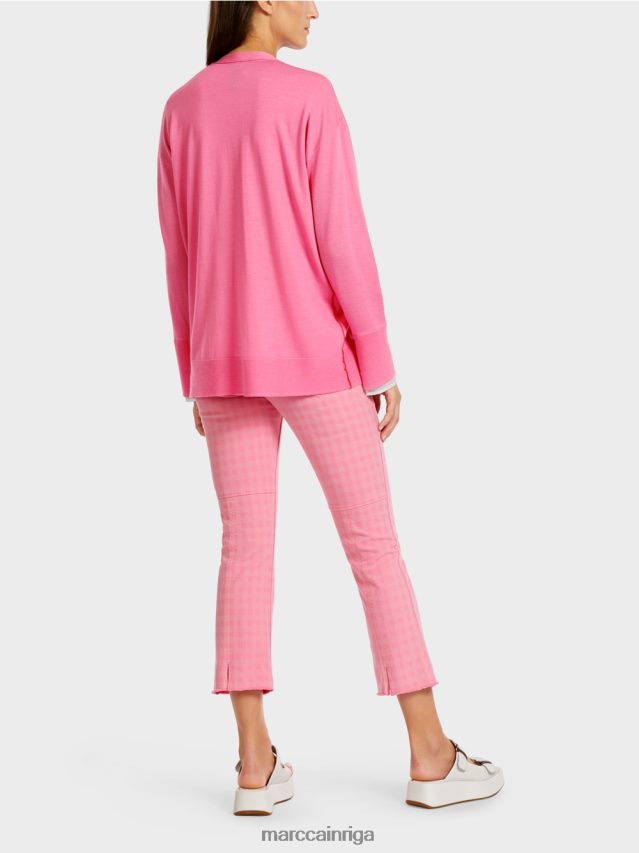 apģērbs spilgti rozā VRBHXD406 Marc Cain jaciņa super smalkā adījumā