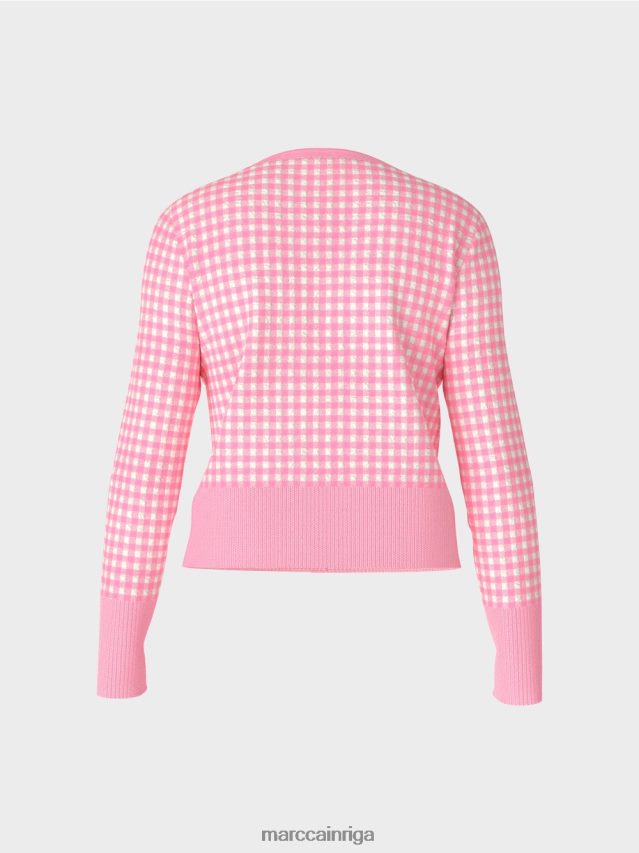 apģērbs spilgti rozā VRBHXD407 Marc Cain rūta jaka \"adīts Vācijā\"