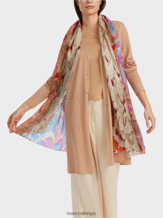 apģērbs spilgts īriss VRBHXD326 Marc Cain \"pārdomāt kopā\" ​​vilnas jaka