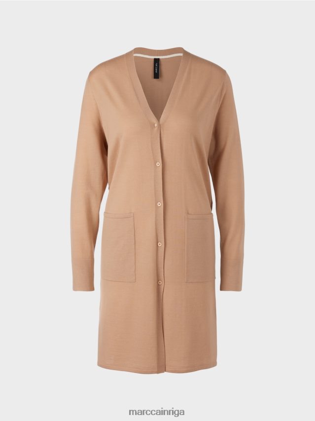 apģērbs spilgts īriss VRBHXD326 Marc Cain \"pārdomāt kopā\" ​​vilnas jaka