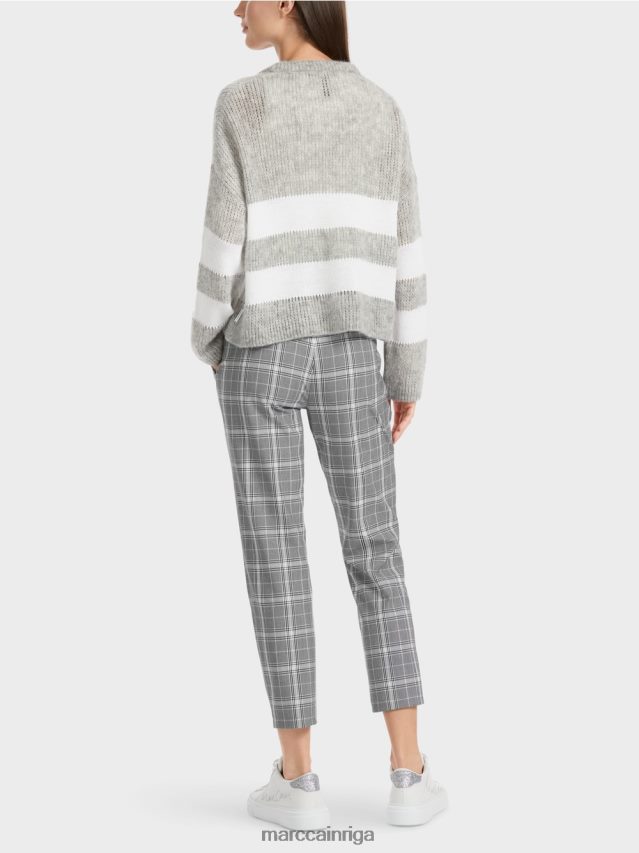 apģērbs sudrabaini pelēks VRBHXD327 Marc Cain v-kardigāns \"adīts Vācijā\"