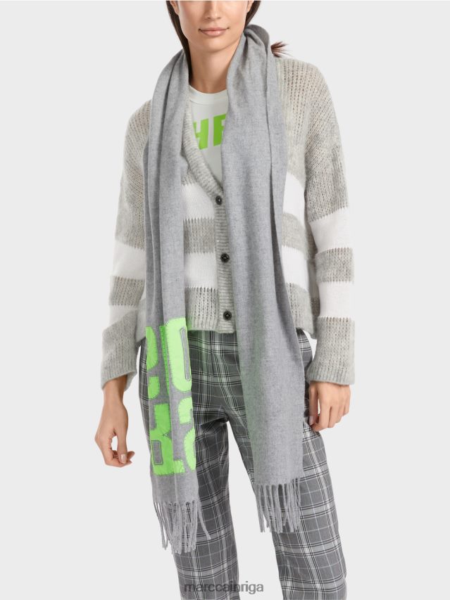 apģērbs sudrabaini pelēks VRBHXD327 Marc Cain v-kardigāns \"adīts Vācijā\"