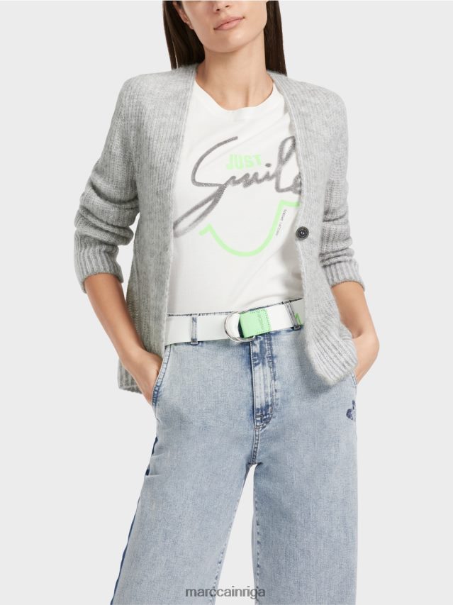 apģērbs sudrabaini pelēks VRBHXD329 Marc Cain jaka 100% ražota Vācijā