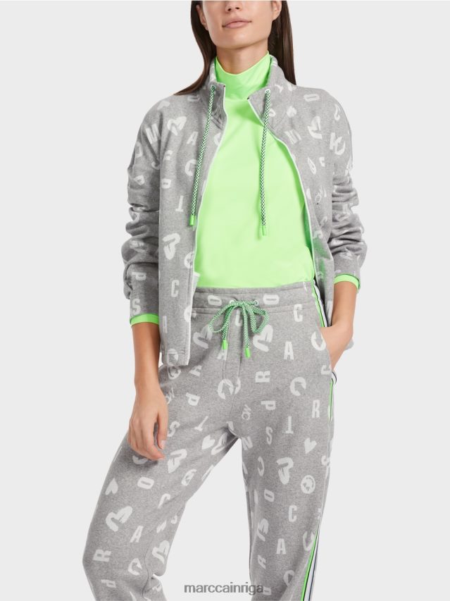 apģērbs sudrabaini pelēks VRBHXD331 Marc Cain skriešanas stila jaka