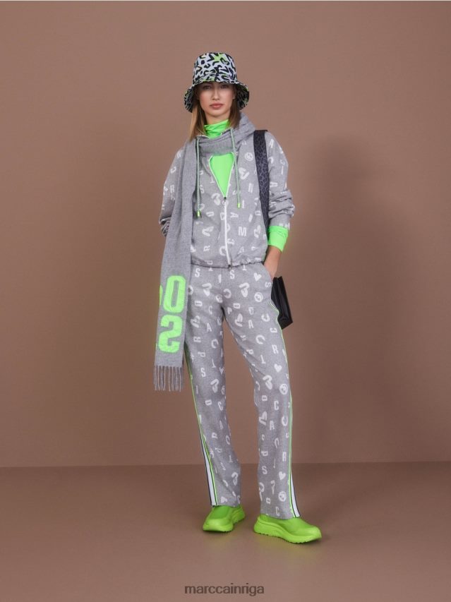 apģērbs sudrabaini pelēks VRBHXD331 Marc Cain skriešanas stila jaka