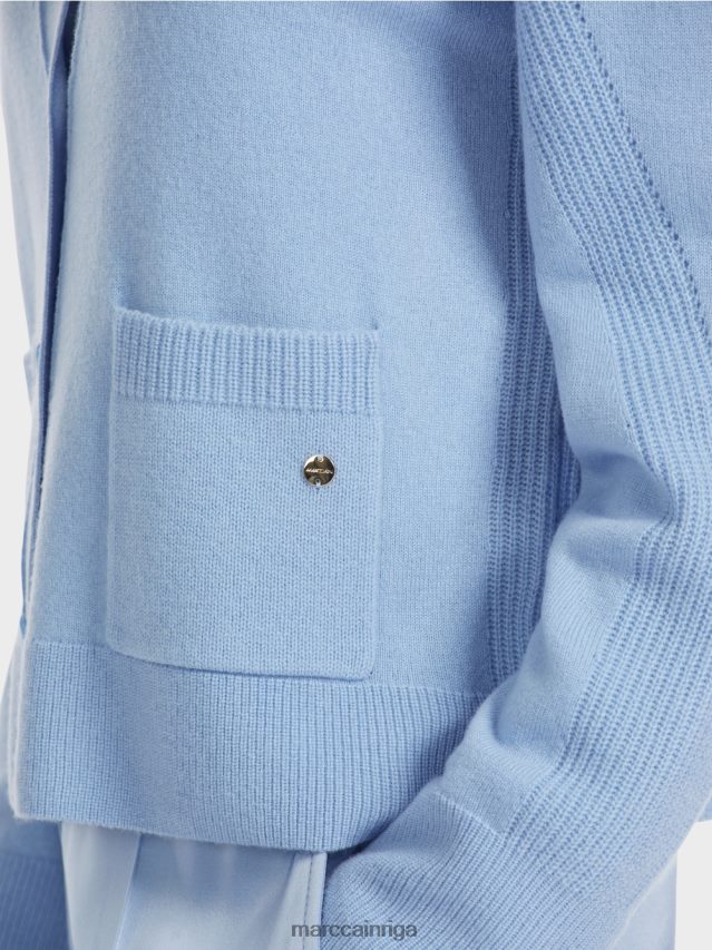 apģērbs tumšas vasaras debesis VRBHXD320 Marc Cain jaka \"pārdomājiet kopā\"