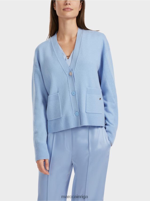 apģērbs tumšas vasaras debesis VRBHXD320 Marc Cain jaka \"pārdomājiet kopā\"