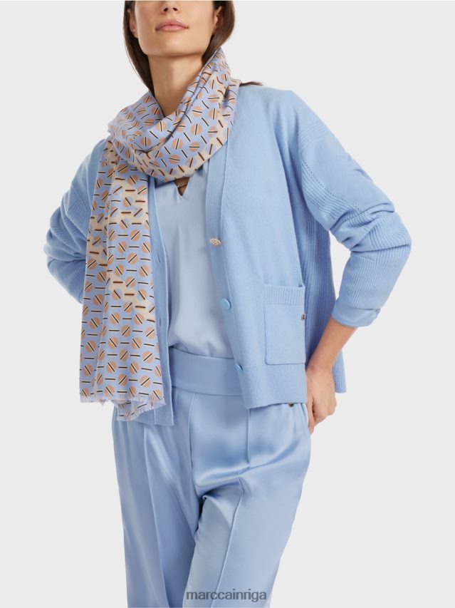 apģērbs tumšas vasaras debesis VRBHXD320 Marc Cain jaka \"pārdomājiet kopā\"